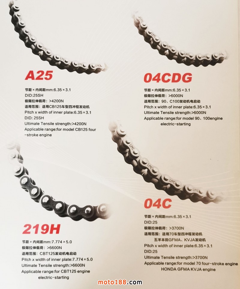 摩托車正時及啟動鏈條2